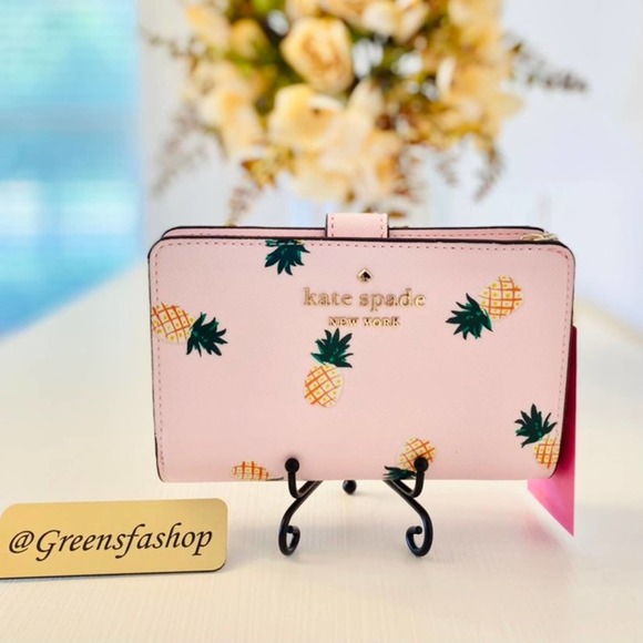 kate spade Handbags - Kate spade staci medium pineapple compact bifold wallet